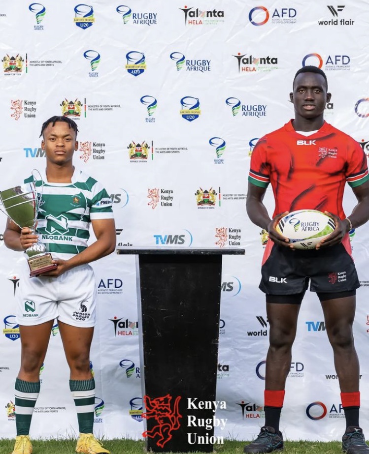 Zim Captain Panashe Zuze & Kenya Captain Laban Kipsang